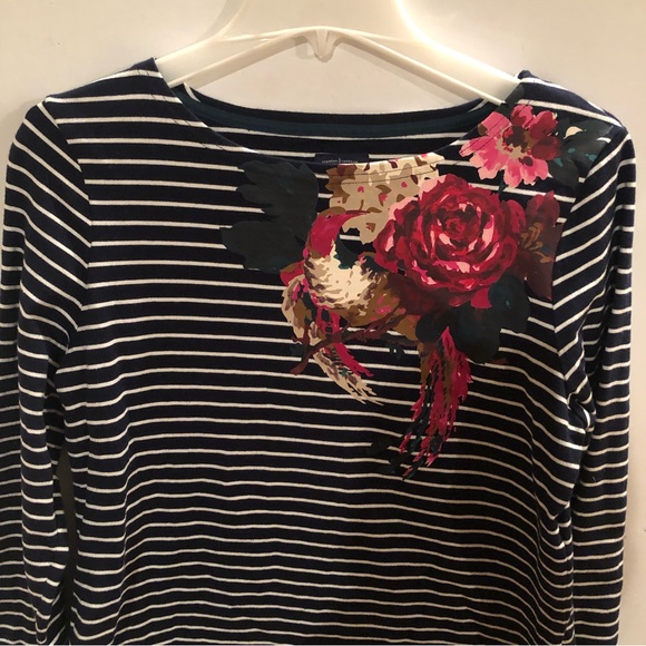 JOULES Sz 10 Harbor Printed Long Sleeve TOP - Picture 4 of 11